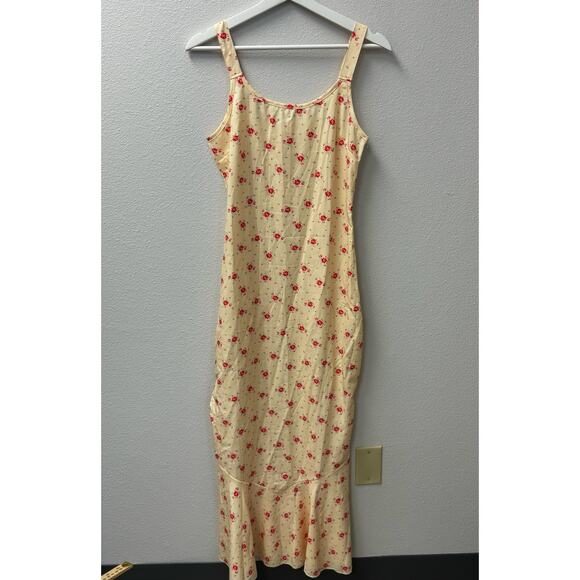 SHEIN Dress Floral Maxi‎ Sundress Yellow Small - Picture 1 of 4